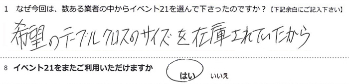 ��]�̃e�[�u���N���X�̃T�C�Y���݌ɂ���Ă�������