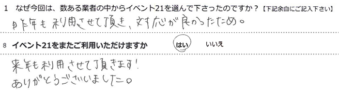 ��N�����p�����Ē����A�Ή����ǂ��������߁B
���N�����p�����Ē����܂��B
���肪�Ƃ��������܂����B