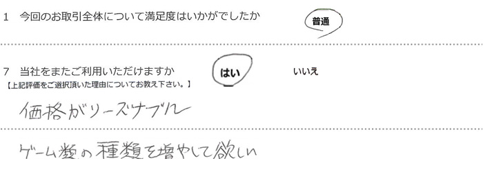 ���i�����[�Y�i�u���B
�Q�[���ނ̎�ނ𑝂₵�ė~�����B