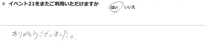 ���肪�Ƃ��������܂����B