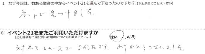 �l�b�g�Ō����܂����B
�Ή����X���[�Y�ł悩�����ł��B���肪�Ƃ��������܂����B