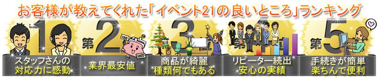 ���q�l�������Ă��ꂽ�u�C�x���g21�̗ǂ��Ƃ���v�����L���O